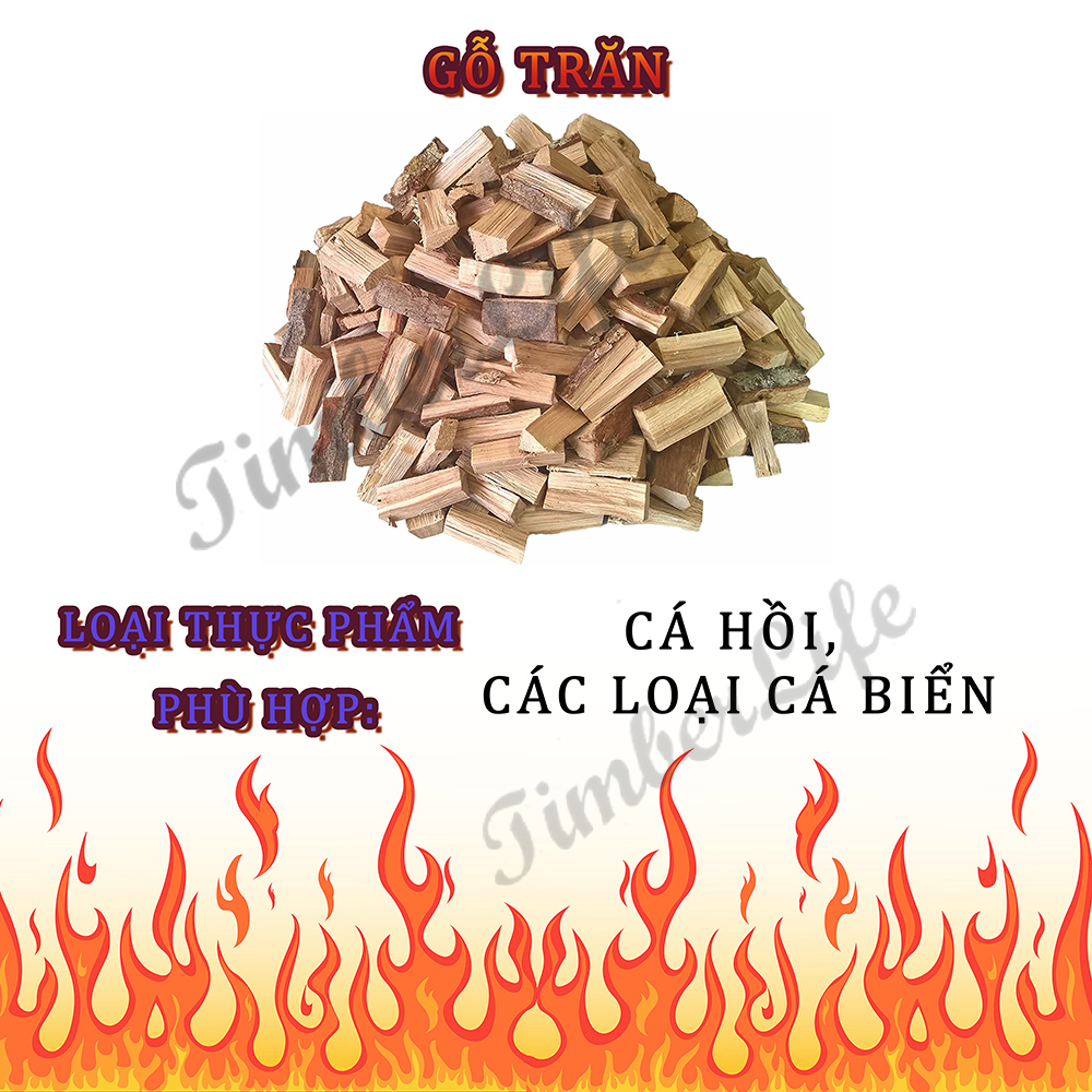 gỗ trăn alder xông khói